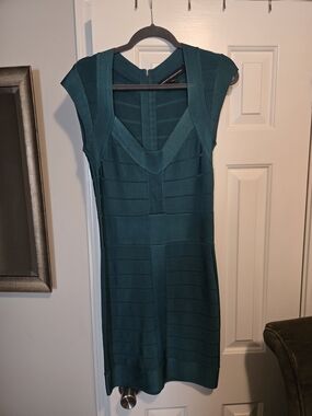 Bundel Deal:Sleeveless Teal and Red Bandage Dress